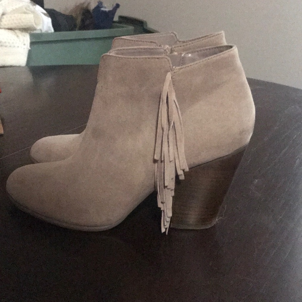 Tan booties